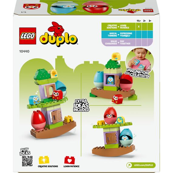 LEGO DUPLO Baum zum Balancieren und Stapeln - Babyspielzeug ab 1 Jahr - Motorikspielzeug für Kleinkinder - Spielzeug für Mädchen und Jungen - Lernspielzeug mit 2 Vogelfiguren - Kinder Geschenk 10440