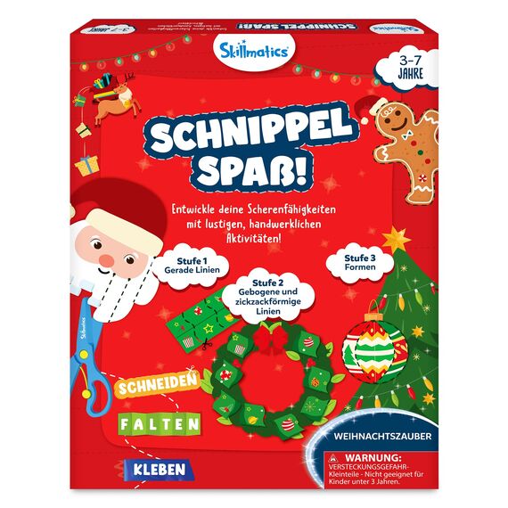 Skillmatics Scherenfähigkeiten Aktivitätsbuch-Schnippel Spaß! 25 lustige Kreativaktivitäten für Vorschulkinder, 2 kindersichere Scheren, Geschenk für Kinder im Alter von 3, 4, 5, 6, 7 Jahren.