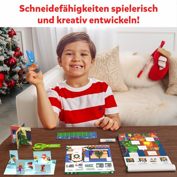 Skillmatics Scherenfähigkeiten Aktivitätsbuch-Schnippel Spaß! 25 lustige Kreativaktivitäten für Vorschulkinder, 2 kindersichere Scheren, Geschenk für Kinder im Alter von 3, 4, 5, 6, 7 Jahren.