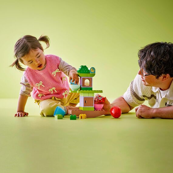 LEGO DUPLO Baum zum Balancieren und Stapeln - Babyspielzeug ab 1 Jahr - Motorikspielzeug für Kleinkinder - Spielzeug für Mädchen und Jungen - Lernspielzeug mit 2 Vogelfiguren - Kinder Geschenk 10440