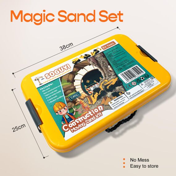 SOGUYI Magic Sand Für Kinder – Spielsand with 900g Magic Sand Sensorisches Spielzeug für 3, 4, 5 jährige Kleinkinder