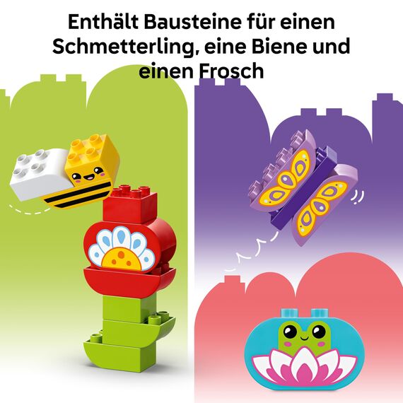 LEGO DUPLO Town Kreativer Blumengarten - Motorikspielzeug für Kinder ab 2 Jahren - Montessori Spielzeug - Lernspielzeug für Vorschulkinder - Garten Spiel für Kleinkinder - Geschenkidee 10444