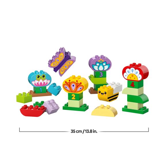LEGO DUPLO Town Kreativer Blumengarten - Motorikspielzeug für Kinder ab 2 Jahren - Montessori Spielzeug - Lernspielzeug für Vorschulkinder - Garten Spiel für Kleinkinder - Geschenkidee 10444