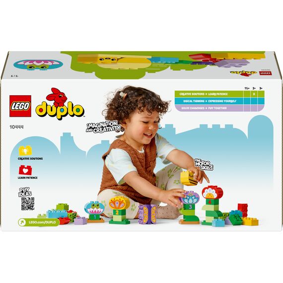 LEGO DUPLO Town Kreativer Blumengarten - Motorikspielzeug für Kinder ab 2 Jahren - Montessori Spielzeug - Lernspielzeug für Vorschulkinder - Garten Spiel für Kleinkinder - Geschenkidee 10444
