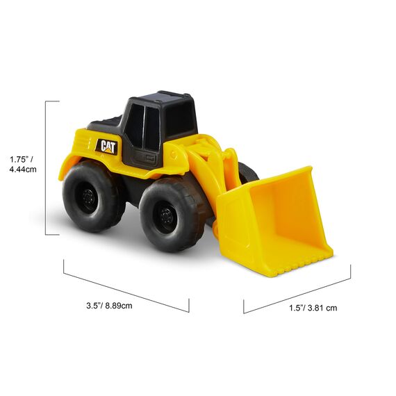 CatToysOfficial, CAT Little Machines Spielzeug Baustellenfahrzeuge Kinder mit 5 Teilen - Radlader, Schaufelfahrzeuge, Bulldozer, Kipplaster und Bagger Spielzeug - Spielzeugautos ab 3 Jahre