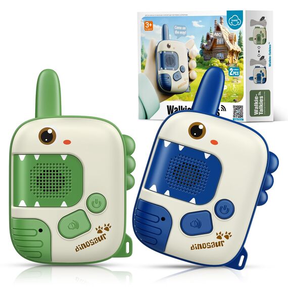 Walkie Talkie Kinder, Dinosaurier Spielzeug ab 3 4 5 6 7 8 Jahren Junge Geschenkideen Walky Talky Geschenk Junge 3-8 Jahre Outdoor Spiele für Jungen Funkgerät Kinderspielzeug Ostergeschenke Kinder