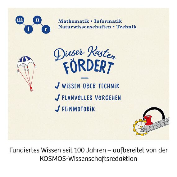 KOSMOS 602291 Mein erster Experimentierkasten Technik - ganz einfach, Spielerische Experimente für kleine Forscher, Experimentierkasten für Kinder ab 5-8 Jahre