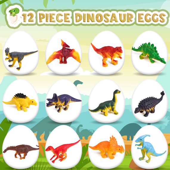 Joozmui Dino Ausgrabungsset für Kinder, Ei Dinosaurier Spielzeug ab 4 5 6 7 8 9 10 Jahre Junge Spielzeug Figuren Geschenk Kinderspielzeug