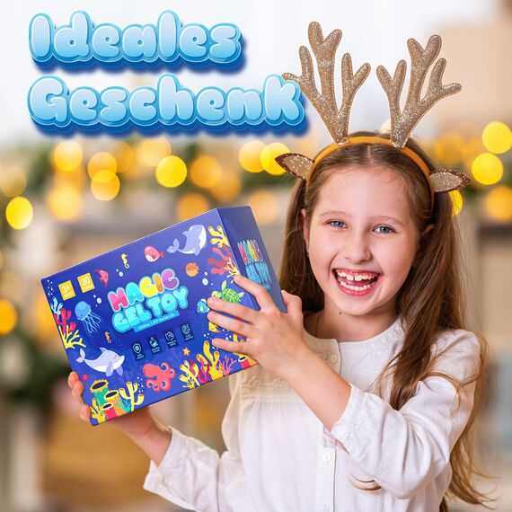 Hot Bee Aqua Gelz Set, DIY Kreatives Spielzeug Ab 4 5 6 7 Jahre Mädchen, 3D Aqua Fairy Creature Kinder Magic Water Elf Toy Kit, Squishy Selber Machen Set, Magisches Wassergel Geschenk Für Mädchen 4+