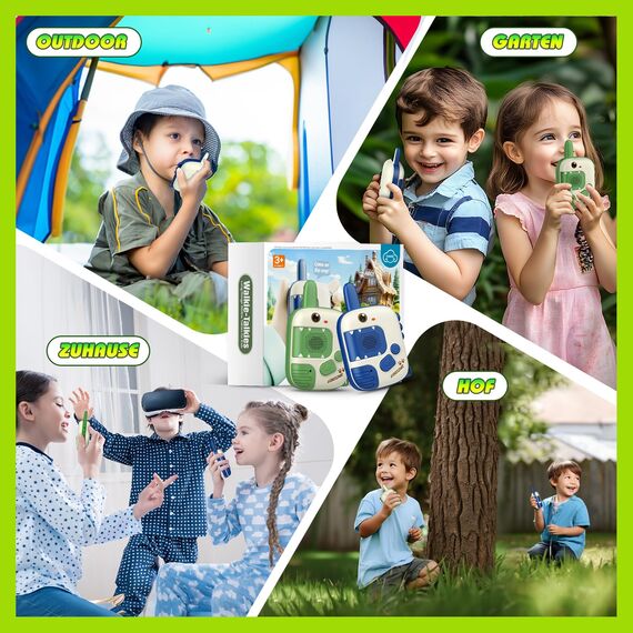 Walkie Talkie Kinder, Dinosaurier Spielzeug ab 3 4 5 6 7 8 Jahren Junge Geschenkideen Walky Talky Geschenk Junge 3-8 Jahre Outdoor Spiele für Jungen Funkgerät Kinderspielzeug Ostergeschenke Kinder