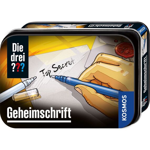 Kosmos Die DREI ??? Geheimschrift, Detektiv Gadget, Detektiv-Spielzeug, Agenten-Ausrüstung für Kinder ab 8 Jahre, Die DREI Fragezeichen Spielzeug, Detektiv Ausrüstung, Detektivset