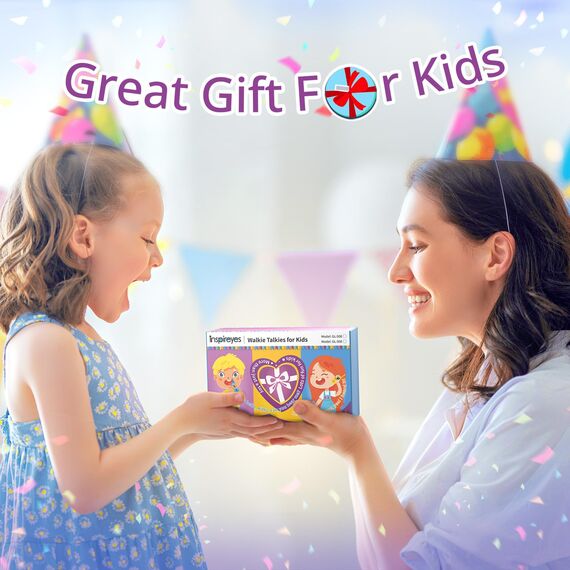 Inspireyes Walkie Talkie Kinder Aufladbar, Ostergeschenke Kinder, 48 Stunden Arbeitszeit, 8 Kanäle 2-Wege-Radio, Geschenke für Jungen Mädchen, Outdoor Wandern Camping, 3-12 Jahre altes Spielzeug