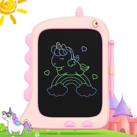 ORSEN LCD Schreibtafel Spielzeug ab 3 4 5 6 7 8 Jahre Mädchen Junge, 8,5-Zoll-Bunte Bildschirm Maltafel Schreibtablett, Geburtstag Weihnachten Geschenke für Mädchen Einhorn Spielzeug (Pink)
