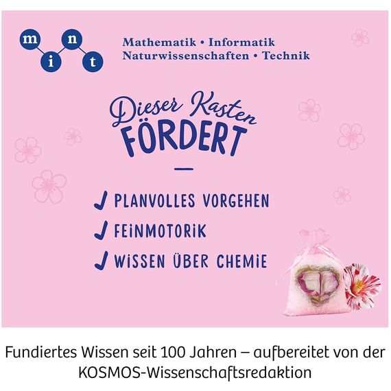 KOSMOS 671563 Kosmetik-Studio, Stelle Deine eigenen Pflege-Produkte für Dich oder als Geschenke her, Experimentierkasten für Kinder ab 8-12 Jahre zu Beauty Schönheit Spa und Wellness