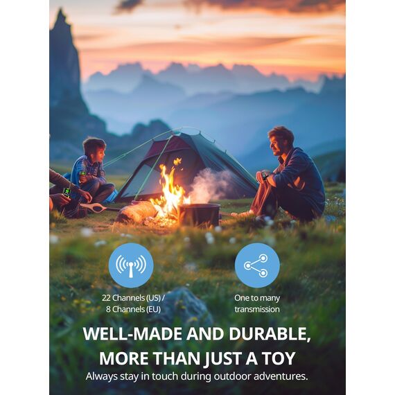 Inspireyes Walkie Talkie Kinder Aufladbar, Ostergeschenke Kinder, 48 Stunden Arbeitszeit, 8 Kanäle 2-Wege-Radio, Geschenke für Jungen Mädchen, Outdoor Wandern Camping, 3-12 Jahre altes Spielzeug
