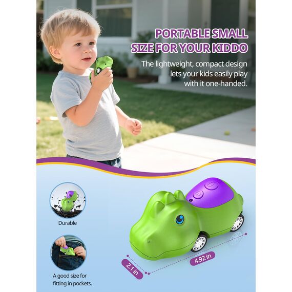 Inspireyes Walkie Talkie Kinder Aufladbar, ostergeschenke Dino Spielzeug für Kinder ab 3 Jahren, drinnen & draußen, Geschenk für Kinder zu Geburtstag, Weihnachten, 2er-Set