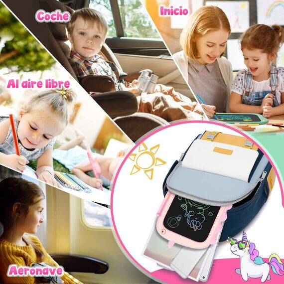 ORSEN LCD Schreibtafel Spielzeug ab 3 4 5 6 7 8 Jahre Mädchen Junge, 8,5-Zoll-Bunte Bildschirm Maltafel Schreibtablett, Geburtstag Weihnachten Geschenke für Mädchen Einhorn Spielzeug (Pink)