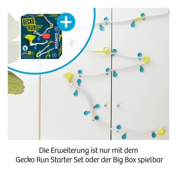 KOSMOS 620967 Gecko Run - Twister-Erweiterung, Zubehör für Coole vertikale Kugelbahnen, mit zusätzliche Bahnelementen, für Kinder ab 8 Jahre