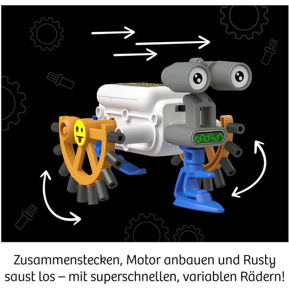 Kosmos 617059 ReBotz - Rusty The Crawling Bot, Mini-Roboter zum Bauen, Spielen und Sammeln für eine Robo-Gang, Roboter-Spielzeug, Experimentier-Set für Kinder ab 8-12 Jahre, Multisprache