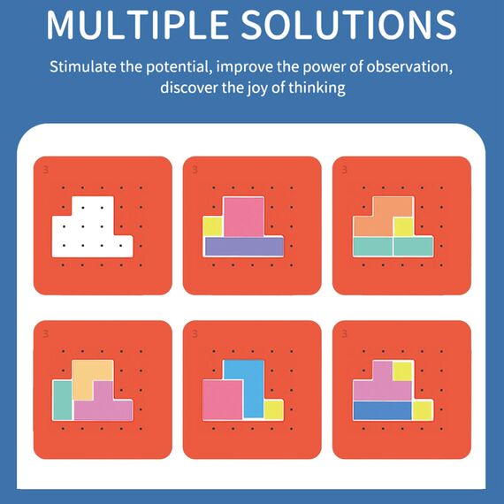 Jastown Tetris Duell Spiel,Holzpuzzle Tetris Tangramm,Konzentrationsspiele Für Kinder ab 4 5 6,Block Puzzle Montessori Spiel 4 5 6 Jahre,Intelligenz Puzzlespiel,Pädagogisches Spielzeug ab 4