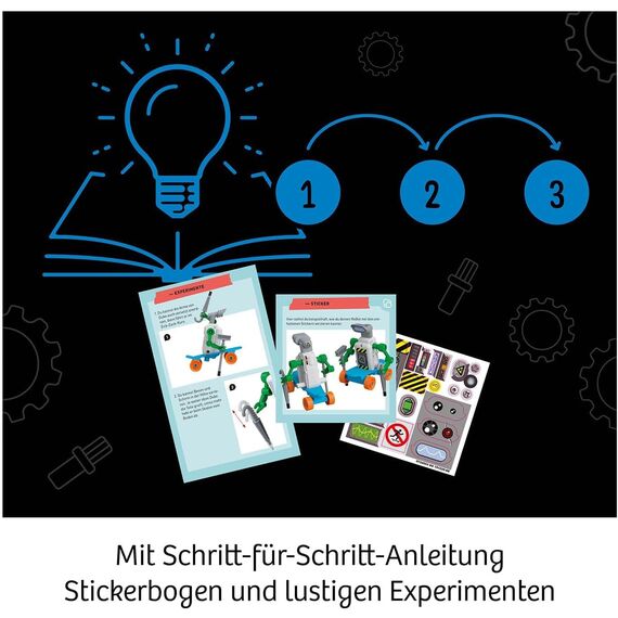 Kosmos 617066 ReBotz - Duke The Skating Bot, Mini-Roboter zum Bauen, Spielen und Sammeln für eine Robo-Gang, Roboter-Spielzeug, Experimentier-Set für Kinder ab 8-12 Jahre