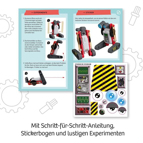 Kosmos 601867 ReBotz - Buxy der Jumping-Bot, Mini-Roboter zum Bauen, Spielen und Sammeln für eine Robo-Gang, Roboter-Spielzeug, Experimentier-Set für Kinder ab 8-12 Jahre
