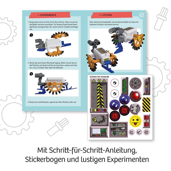 Kosmos 602574 ReBotz - Rusty der Crawling-Bot, Mini-Roboter zum Bauen, Spielen und Sammeln für eine Robo-Gang, Roboter-Spielzeug, Experimentier-Set für Kinder ab 8-12 Jahre
