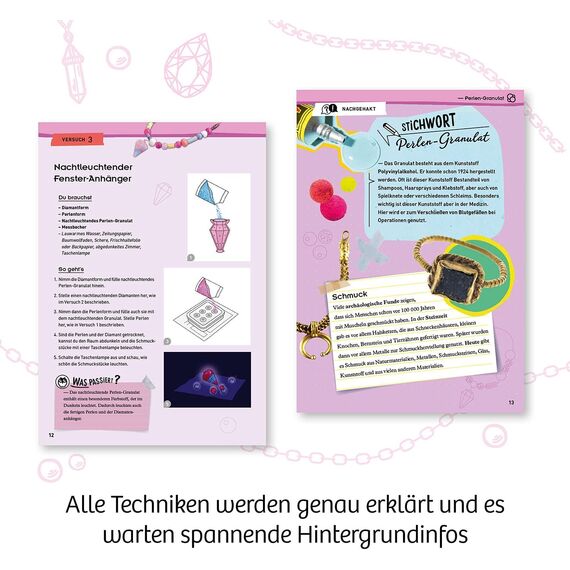 Kosmos 671501 Schmuck-Studio, Designe einzigartige Ketten und Anhänger, Komplett-Set zum Schmuck selber Machen, Kreatives Bastel-Set für Kinder ab 8 Jahre