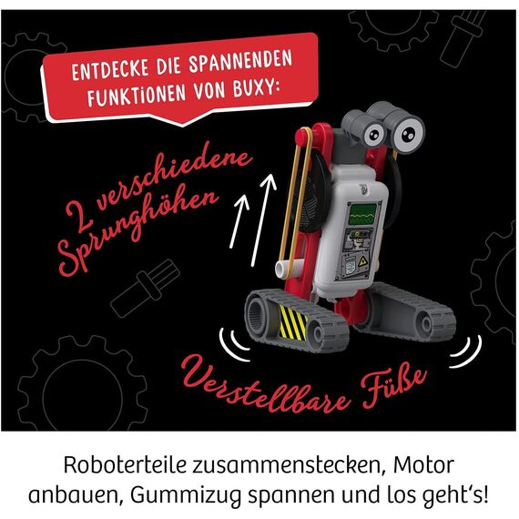 Kosmos 601867 ReBotz - Buxy der Jumping-Bot, Mini-Roboter zum Bauen, Spielen und Sammeln für eine Robo-Gang, Roboter-Spielzeug, Experimentier-Set für Kinder ab 8-12 Jahre
