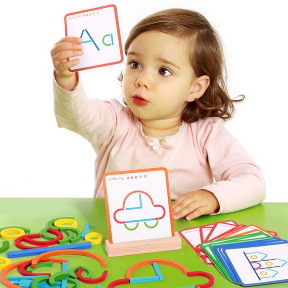 Jastown Kreatives Holzpuzzle St?cke & Ringe,formanpassungsspiel,Montessori Spielzeug ab 3 4 5 6 Jahre,Tangram Kinder,konzentrationsspiele lernspiele ab 4 5 6 Jahre,steckspiel holzpuzzle Kinder