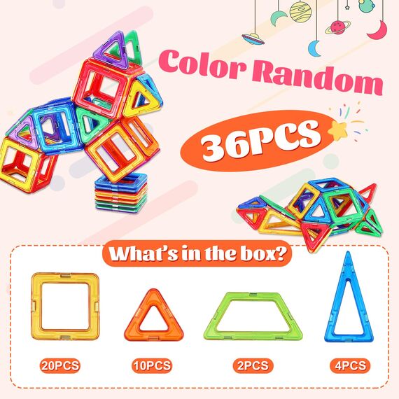 Magnetische Bausteine Spielzeug ab 3 4 5 6 Jahre Magnet Bausteine STEM Lernspielzeug Baby Spielzeug für Kinder Weihnachten Geburtstag Geschenk Montessori Spielzeuge ab 5 6 7 8+ Jahre Mädchen Junge
