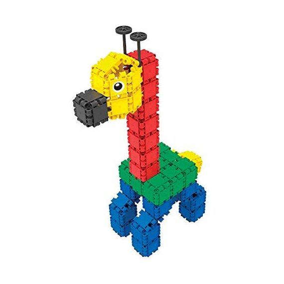 Clics Konstruktionsspielzeug für Kinder ab 3 Jahre, kreatives Lernspielzeug im 750 Teile Set, Bausteine für Mädchen und Jungen, Montessori STEM-Spielzeug, Langlebige Spielzeug aus recyceltem Material