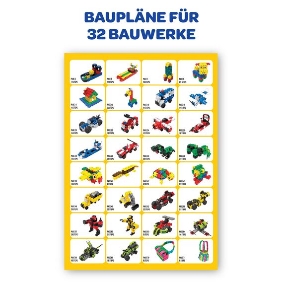 Clics CP017 Baubuch, Mehrfarbig, Lernspaß für Jungen und Mädchen ab 3 Jahren Building Book