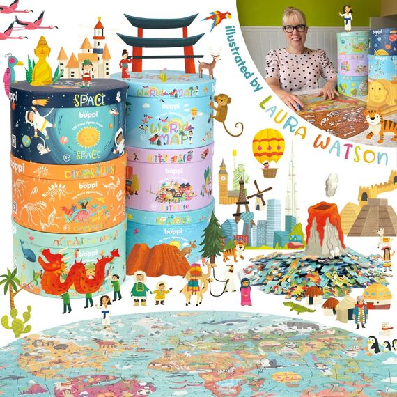 boppi Rundpuzzle – Weltraum, Planeten und Sonnensystem – 150-teiliges Lernpuzzle – Umweltfreundlich | 100% Recyclingkarton – Alter: 5–8 Jahre