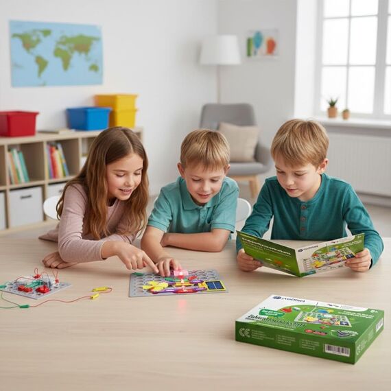 noDNA Elektronik Baukasten Kinder Zukunftswerkstatt für erneuerbare Energien Experimentierkasten ab 8 Jahre Experimente für Kinder ab 8, Elektronik Bausatz Ostergeschenke Kinder 8 Jahre Geschenk Junge