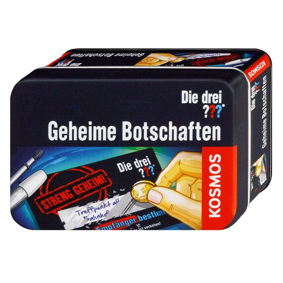Die drei ??? Geheime-Botschaften von KOSMOS, Detektivspielzeug, Detektiv Ausrüstung, Detektiv Set, Mitbringsel Kindergeburtstag, Geschenk für Kinder ab 8 - 12 Jahre, Die drei Fragezeichen