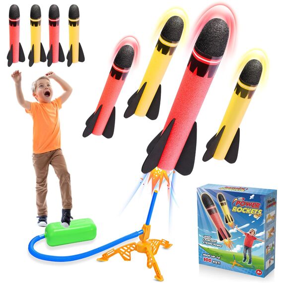 HappyKidsClub Raketen Spielzeug für Kinder, Outdoor Spielzeug ab 3-12 Jahre Junge Outdoor Spiele Ostergeschenke Kinder 3-12 Jahre Garten Spielzeug Kinder für Draußen Kinderspielzeug ab 3-12 Jahre