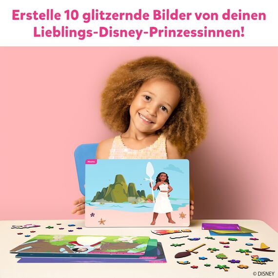 Skillmatics Kunst & Bastelaktivität- Folienspaß Disney Prinzessin, Schmutzfreie Kunst für Kinder, Bastelsets, DIY-Aktivität, Geschenke für Mädchen & Jungen im Alter von 4, 5, 6, 7, 8, 9