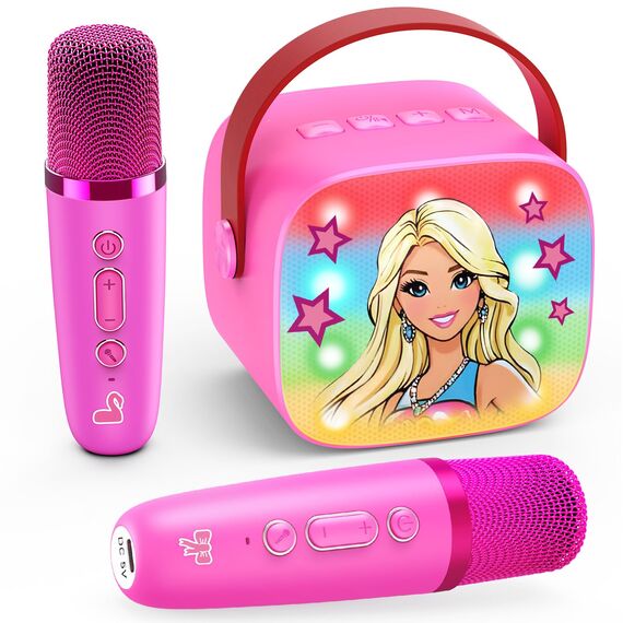 Dislocati Geschenk Mädchen 3-12 Jahre, Karaoke Maschine Kinder mit 2 Karaoke Mikrofon Bluetooth Prinzessin Oster Geschenke Spielzeug für Mädchen ab 3-12 Jahre Microphone Bluetooth