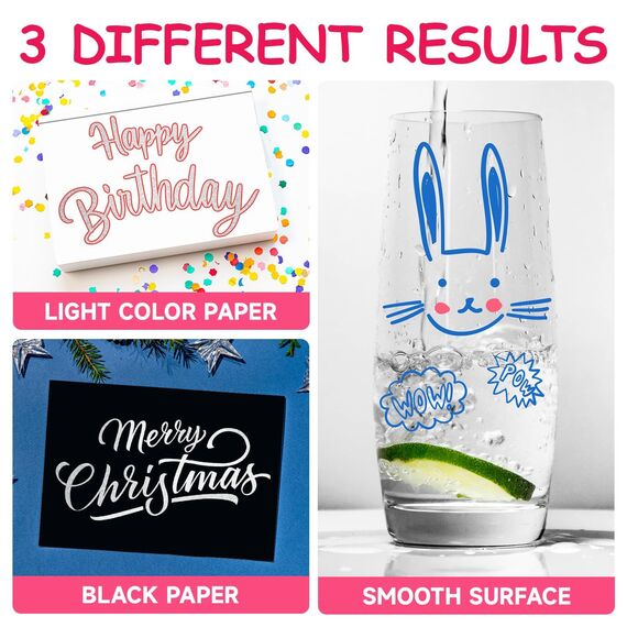 Maqhpu Ostergeschenke Kinder, 12 Glitzerstifte Magische Stifte, Geschenke für Mädchen 4 5 6 7 8 9 10 11 12 Jahre,Metallic Outline Stift Zauberstifte für Ostern Basteln Mädchen, Ostern Geschenke Kinder