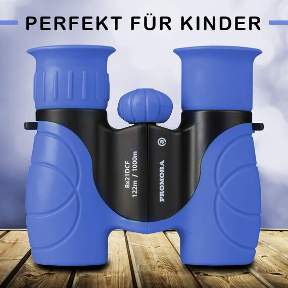 Fernglas für Kinder - Optimales Geschenk für Jungen und Mädchen - Starke Vergrößerung 8X21 – Umfangreiches Set inklusive Lupe & Kompass – Spielzeug für Kinder 3-12 Jahre