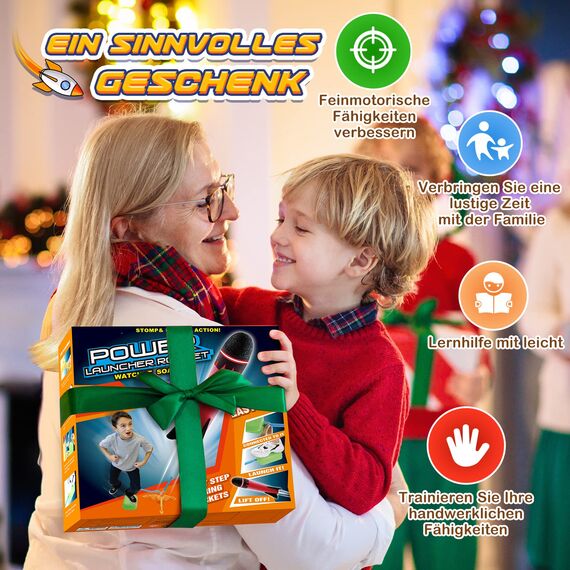 Lancoo goz Spielzeug ab 3-12 Jahre Jungen, Raketen Spielzeug für Kinder Geschenk Junge Mädchen 3-12 Jahre Outdoor Garten Spielzeug für draußen Kinderspielzeug ab 3-12 Jahre Ostern Geschenke Kinder