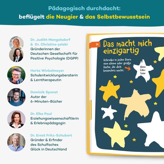 6-Minuten Gefühlstagebuch Kinder 6-12 Jahre - Gefühle verstehen, Selbstbewusstsein & Achtsamkeit aufbauen - Tagebuch Mädchen & Jungs - Gefühle Buch