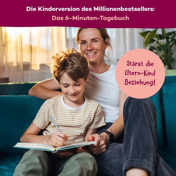 6-Minuten® Gefühlstagebuch Kinder 6–12 Jahre – Gefühle verstehen, Selbstbewusstsein & Achtsamkeit aufbauen – Tagebuch Mädchen – Gefühle Buch