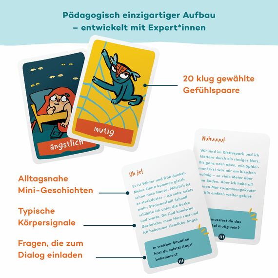 6-Minuten Gefühlstagebuch & Gefühlskarten Set