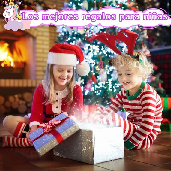 Einhorn Kinderschminke Schminkkoffer - Mädchen Spielzeug, Waschbar Schminke Kinder Make Up Set, Weihnacht & Geburtstags Geschenke für Mädchen 4-12 Jahre