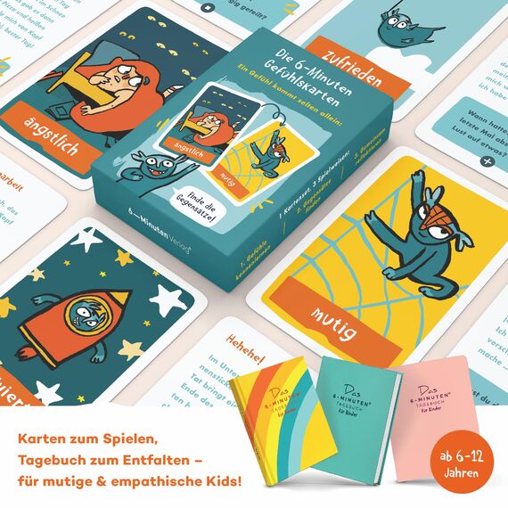 UrBestSelf 6-Minuten Gefühlstagebuch & Gefühlskarten Set