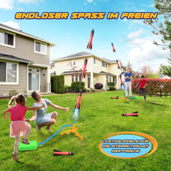 Lancoo goz Spielzeug ab 3-12 Jahre Jungen, Raketen Spielzeug für Kinder Geschenk Junge Mädchen 3-12 Jahre Outdoor Garten Spielzeug für draußen Kinderspielzeug ab 3-12 Jahre Ostern Geschenke Kinder