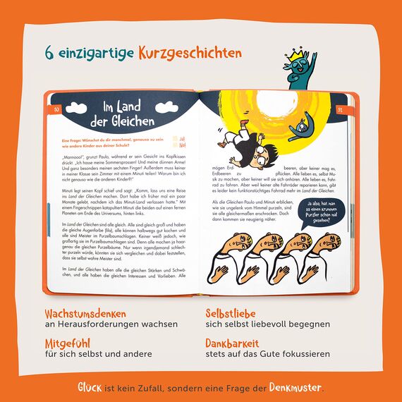UrBestSelf 6-Minuten® Gefühlstagebuch Kinder 6–12 Jahre – Gefühle verstehen, Selbstbewusstsein & Achtsamkeit aufbauen – Tagebuch Mädchen – Gefühle Buch