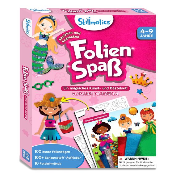 Skillmatics Kunst & Bastelaktivität- Folienspaß Verkleide die Figuren, Schmutzfreie Kunst für Kinder, Bastelsets, DIY-Aktivität, Geschenke für 4 bis 9 Jahre
